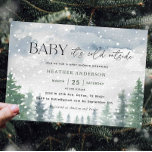 Sneeuwwinter Baby Het is koud buiten Baby shower Kaart<br><div class="desc">Winter Snow Baby Het is koude Uitnodiging buiten Baby shower</div>