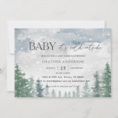 Sneeuwwinter Baby Het is koud buiten Baby shower Kaart (Voorkant)