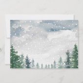 Sneeuwwinter Baby Het is koud buiten Baby shower Kaart (Achterkant)