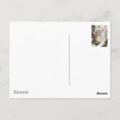 Sneeuwwinter met gestreepte uil briefkaart (Achterkant)