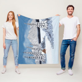 Sneeuwwinter Middelzware Fleece Dekbed Deken