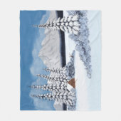 Sneeuwwinter Middelzware Fleece Dekbed Deken (Voorkant)