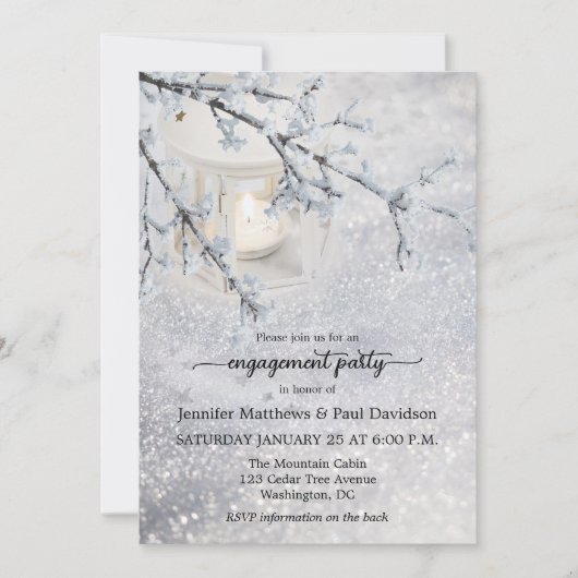 Sneeuwwinter — QR-codesegment Kaart (Voorkant)