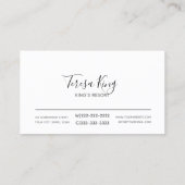 Sneeuwwinterbomen Green ID562 Visitekaartje (Achterkant)