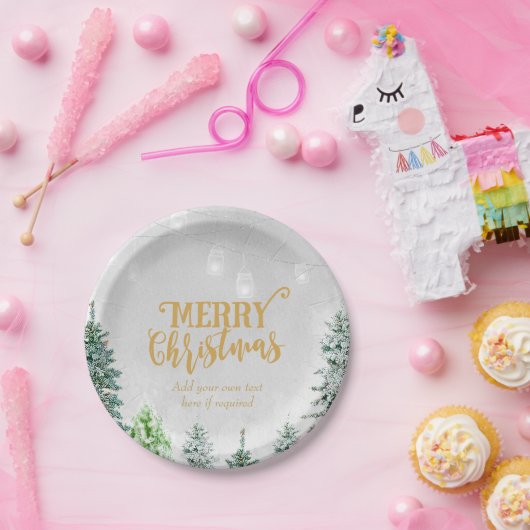 Sneeuwwinterbomen met prettige kerstvakantie bord (Feest)