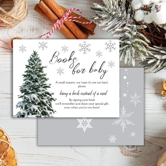 Sneeuwwinterboom | Boeken voor Baby Enclosure Kaar Informatiekaartje