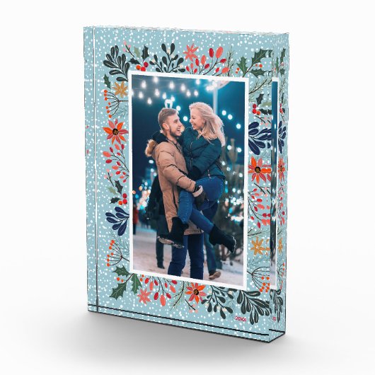 SneeuwwinterFloral Afbeelding Fotoblokken (Rechts)