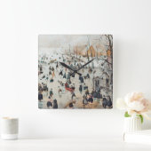 sneeuwwinterHolland Ice Skating 1600 Wall Clock Vierkante Klok (Huis)