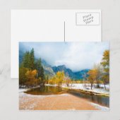 Sneeuwwinterlandschap Briefkaart (Voorkant / Achterkant)