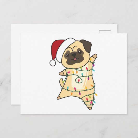 Sneeuwwintermuizen met kerstmis briefkaart (Voorkant / Achterkant)