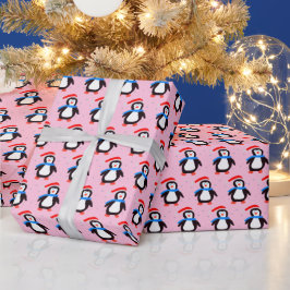 Sneeuwwinterpinguïn Cadeaupapier