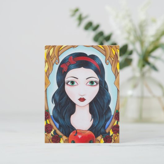 Sneeuwwit Briefkaart (Staand voorkant)