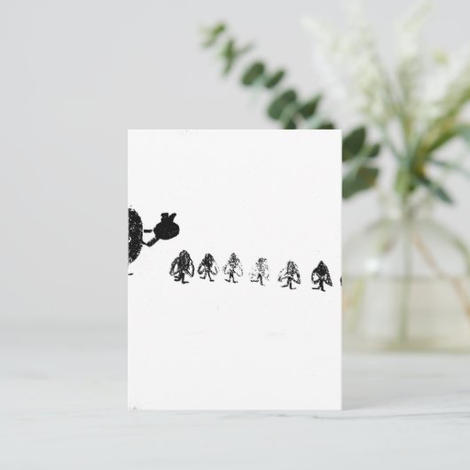 Sneeuwwit Briefkaart (Staand voorkant)