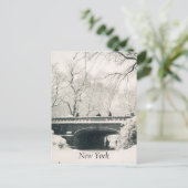 sneeuwwit briefkaart (Staand voorkant)