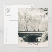 sneeuwwit briefkaart (Voorkant / Achterkant)