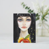 Sneeuwwit en briefkaart van de gifappel (Staand voorkant)