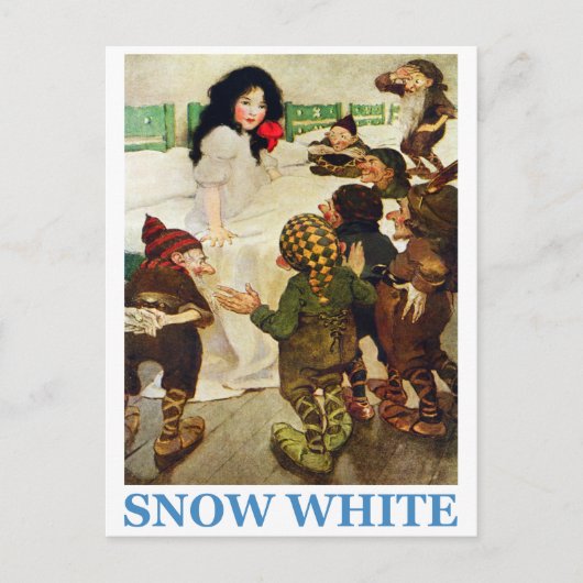 Sneeuwwit en de zeven dwergen briefkaart (Voorkant)