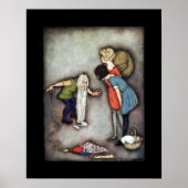 Sneeuwwit en rood roodrood ~ Melk op maat ~ Classi Poster (Voorkant)