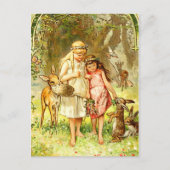 Sneeuwwit en Roos-rood Briefkaart (Voorkant)