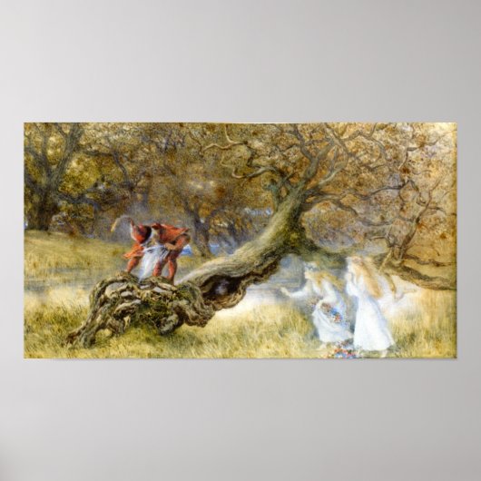 Sneeuwwit en Roos rood Poster (Voorkant)