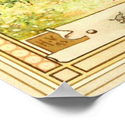 Sneeuwwit en Roos-rood Poster (Hoek)