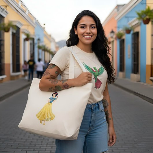 Sneeuwwit Grote Tote Bag