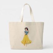 Sneeuwwit Grote Tote Bag (Achterkant)