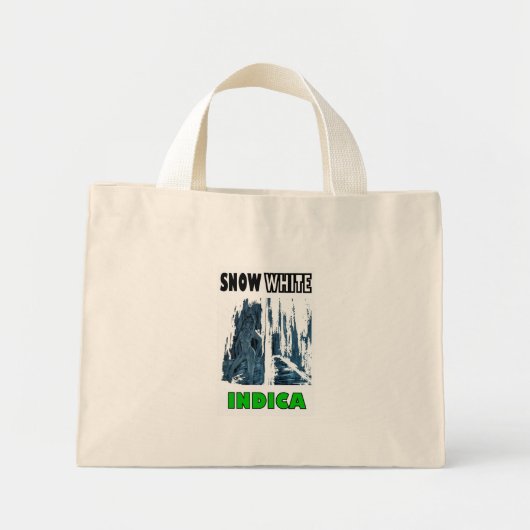 Sneeuwwit Indica Mini Tote Bag (Voorkant)