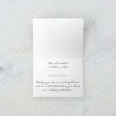 Sneeuwwit Roos  - Plaatje Feestdagen Kaart (Binnen)