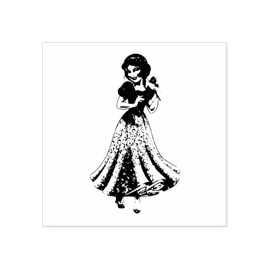 Sneeuwwit Rubberstempel (Afrduk)