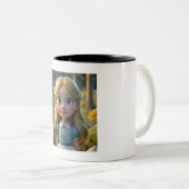 Sneeuwwit Tweekleurige Koffiemok (Voorkant rechts)