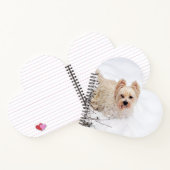 Sneeuwwit Westie-hond Foto Notitieboek (Binnen)