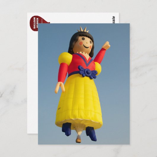 Sneeuwwitballon Briefkaart (Voorkant / Achterkant)