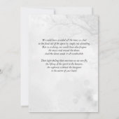 Sneeuwwitboom Viering van het leven begrafenis Kaart (Achterkant)