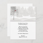 Sneeuwwitbos met rode kardinaal kaart (Voorkant / Achterkant)