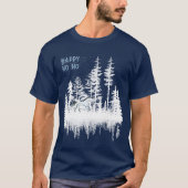 Sneeuwwitbos Night Sky Wilde Paard Happy Ho T-shirt (Voorkant)