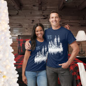 Sneeuwwitbos Night Sky Wilde Paard Happy Ho T-shirt