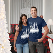 Sneeuwwitbos Night Sky Wilde Paard Happy Ho T-shirt