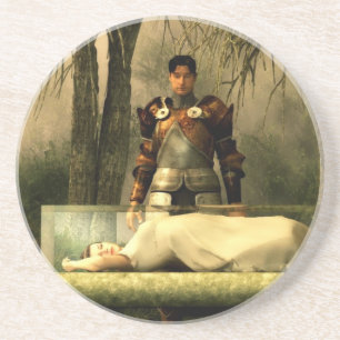 Sneeuwwitglas Zandsteen Onderzetter