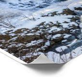 Sneeuwwitje bevroren waterval poster (Hoek)