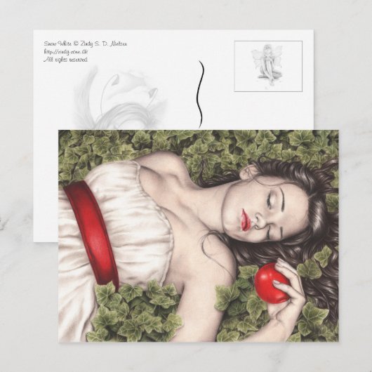 Sneeuwwitje Briefkaart (Voorkant / Achterkant)