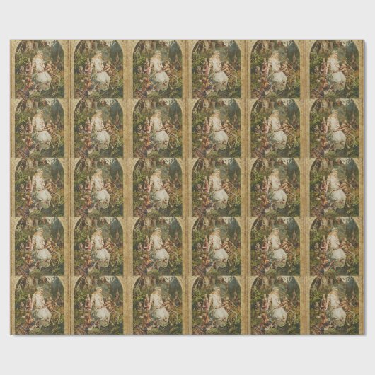 Sneeuwwitje  Duits Sprookje Romance Art Cadeaupapier (Vlak)