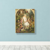 Sneeuwwitje Duits Sprookje Romance Art Canvas Afdruk (Insitu (Houten vloer))