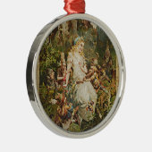 Sneeuwwitje Duits Sprookje Romance Art Metalen Ornament (Rechts)