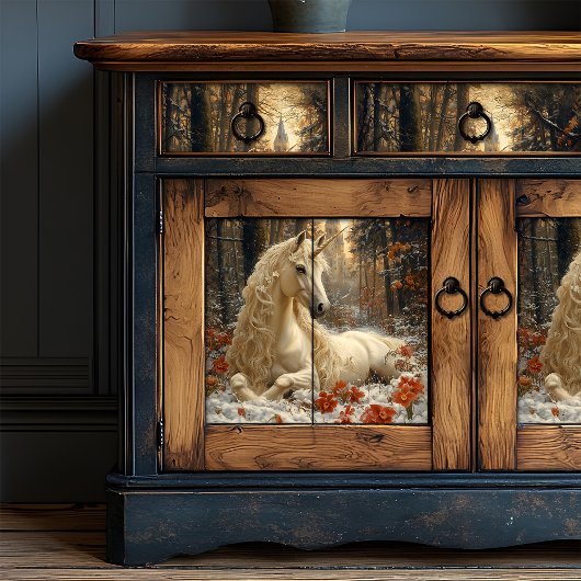 Sneeuwwitje Eenhoorn Winter Sprookjeskasteel Magic Tissuepapier