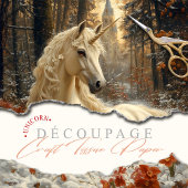 Sneeuwwitje Eenhoorn Winter Sprookjeskasteel Magic Tissuepapier