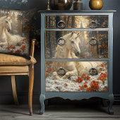 Sneeuwwitje Eenhoorn Winter Sprookjeskasteel Magic Tissuepapier