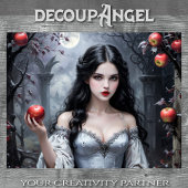 Sneeuwwitje en de appel #3 - Decoupage - Tissuepapier