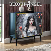 Sneeuwwitje en de appel #3 - Decoupage - Tissuepapier