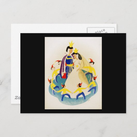 Sneeuwwitje en de zeven dwergen briefkaart (Voorkant / Achterkant)